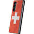 Switzerland Flag Distressed Galaxy Z Fold5 5G Skin
